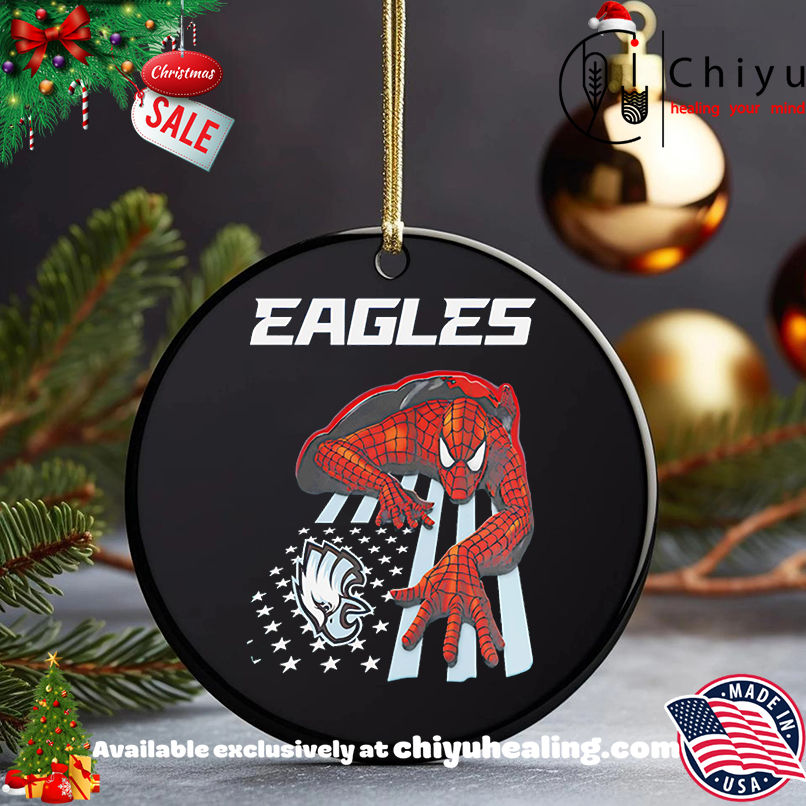 Philadelphia Eagles & Spiderman America Flag Shirt, Hoodie, Sweatshirt, Poster Canvas, Mug, Ornaments 5 Philadelphia Eagles & Spiderman America Flag Shirt, Hoodie, Sweatshirt, Poster Canvas, Mug, Ornaments