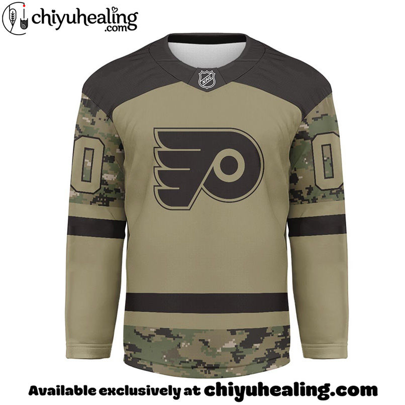 Philadelphia Flyers - Premium NHL Camo Army Hockey Jersey 3 Philadelphia Flyers - Premium NHL Camo Army Hockey Jersey