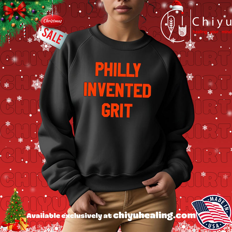 Philly Invented Grit Philadelphia Hockey text shirt Philly Invented Grit Philadelphia Hockey text shirt