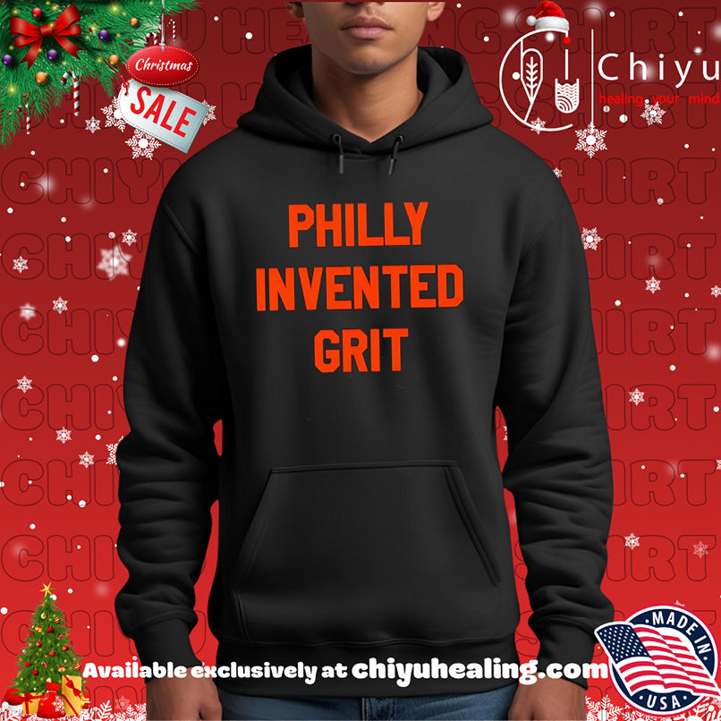 Philly Invented Grit Philadelphia Hockey text shirt, Hoodie, Sweatshirt, Poster Canvas, Mug, Ornaments 2 Philly Invented Grit Philadelphia Hockey text shirt, Hoodie, Sweatshirt, Poster Canvas, Mug, Ornaments
