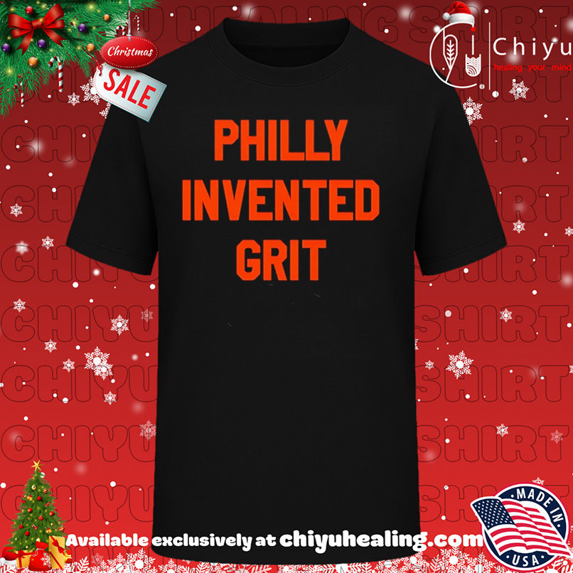 Philly Invented Grit Philadelphia Hockey text shirt, Hoodie, Sweatshirt, Poster Canvas, Mug, Ornaments