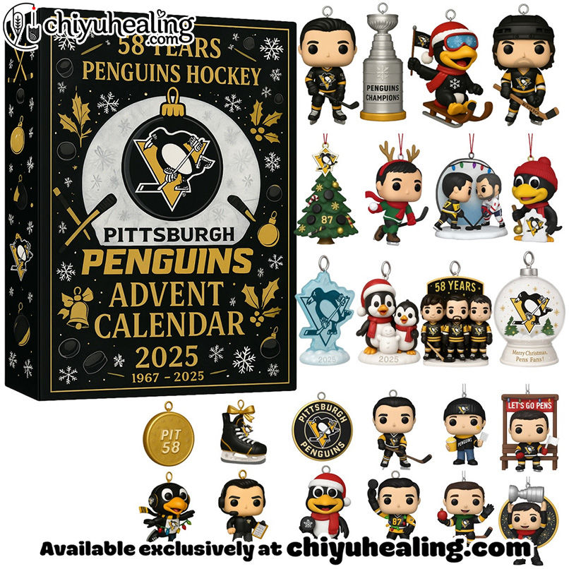 Pittsburgh Steelers 58th Anniversary Advent Calendar, Christmas Countdown Advent Calendar Gift Box with 24 Acrylic Ornaments Pittsburgh Steelers 58th Anniversary Advent Calendar, Christmas Countdown Advent Calendar Gift Box with 24 Acrylic Ornaments