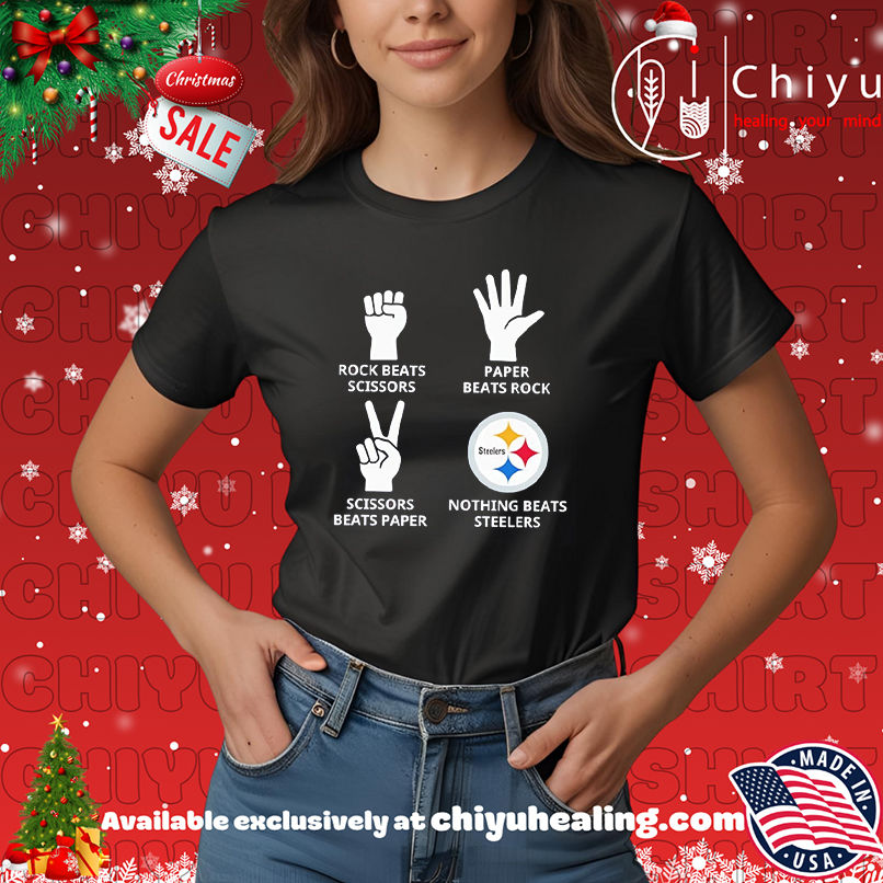 Pittsburgh Steelers rock beats scissors paper beats rock scissors beats paper nothing beats steelers Logo shirt, Hoodie, Sweatshirt, Poster Canvas, Mug, Ornaments