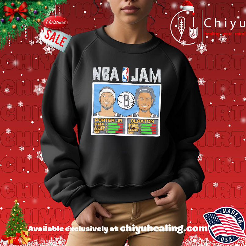 Porter Jr. And Claxton NBA Jam Nets shirt Porter Jr. And Claxton NBA Jam Nets shirt