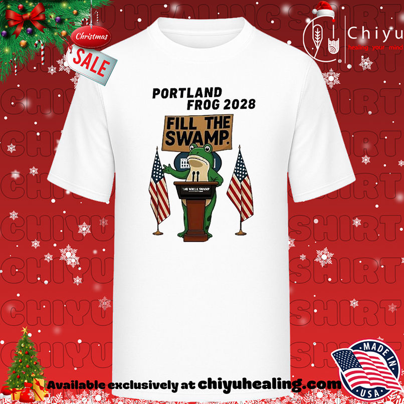Portland Frog 2028 Fill The Swamp shirt, Hoodie, Sweatshirt, Poster Canvas, Mug, Ornaments