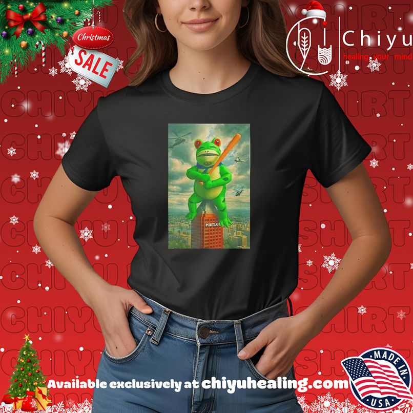Portland Frog Hero Anti Ice Meme shirt, Hoodie, Sweatshirt, Poster Canvas, Mug, Ornaments
