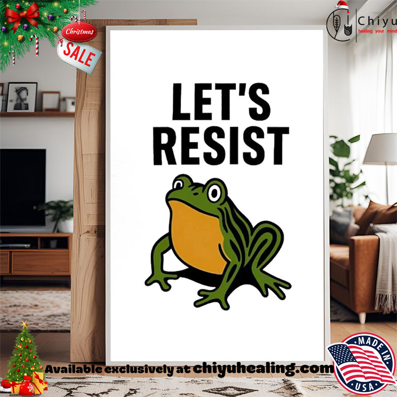 Portland Frog Protest Lets Resist shirt, Hoodie, Sweatshirt, Poster Canvas, Mug, Ornaments