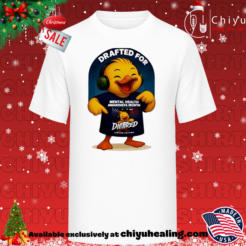 Premium Drafted For Mental Health Awareness Month Die Tired x MBR shirt, Hoodie, Sweatshirt, Poster Canvas, Mug, Ornaments