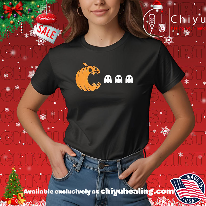 Pumpkin Eating Ghost Halloween shirt, Hoodie, Sweatshirt, Poster Canvas, Mug, Ornaments