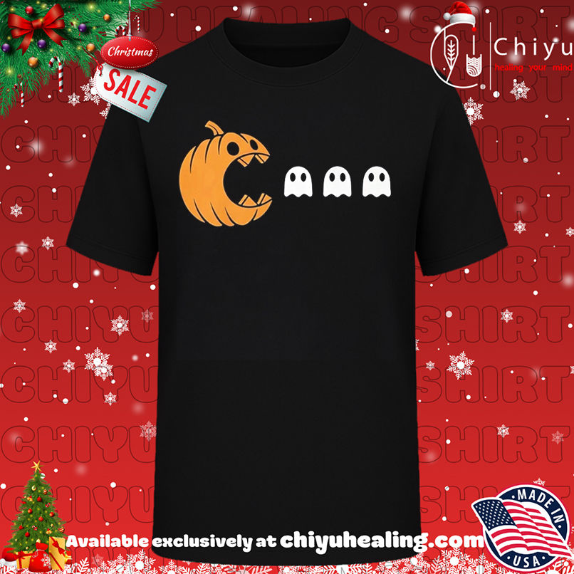 Pumpkin Eating Ghost Halloween shirt, Hoodie, Sweatshirt, Poster Canvas, Mug, Ornaments
