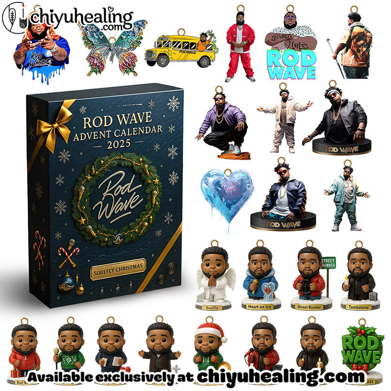 RODW ADVENT CALENDAR 2025 CHRISTMAS GIFT, CHRISTMAS IDEA, Christmas Countdown Advent Calendar Gift Box with 24 Acrylic Ornaments