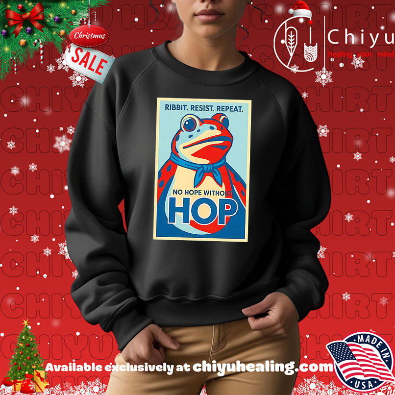 Ribbit Resist Repeat No Hope Without Hop shirt Ribbit Resist Repeat No Hope Without Hop shirt