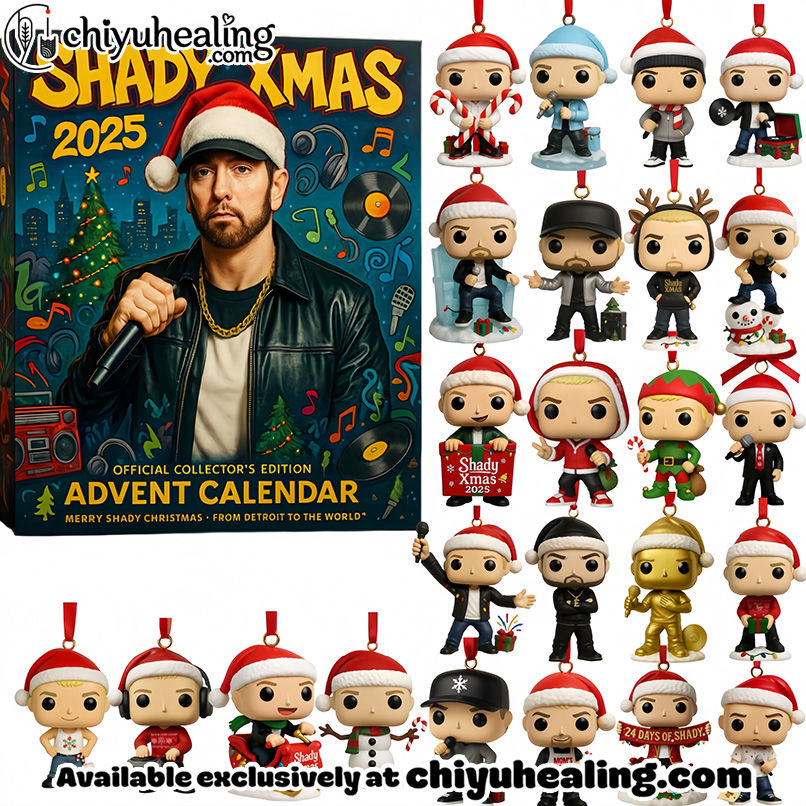 Shady Advent Calendar 2025, Christmas Countdown Advent Calendar Gift Box with 24 Acrylic Ornaments Shady Advent Calendar 2025, Christmas Countdown Advent Calendar Gift Box with 24 Acrylic Ornaments