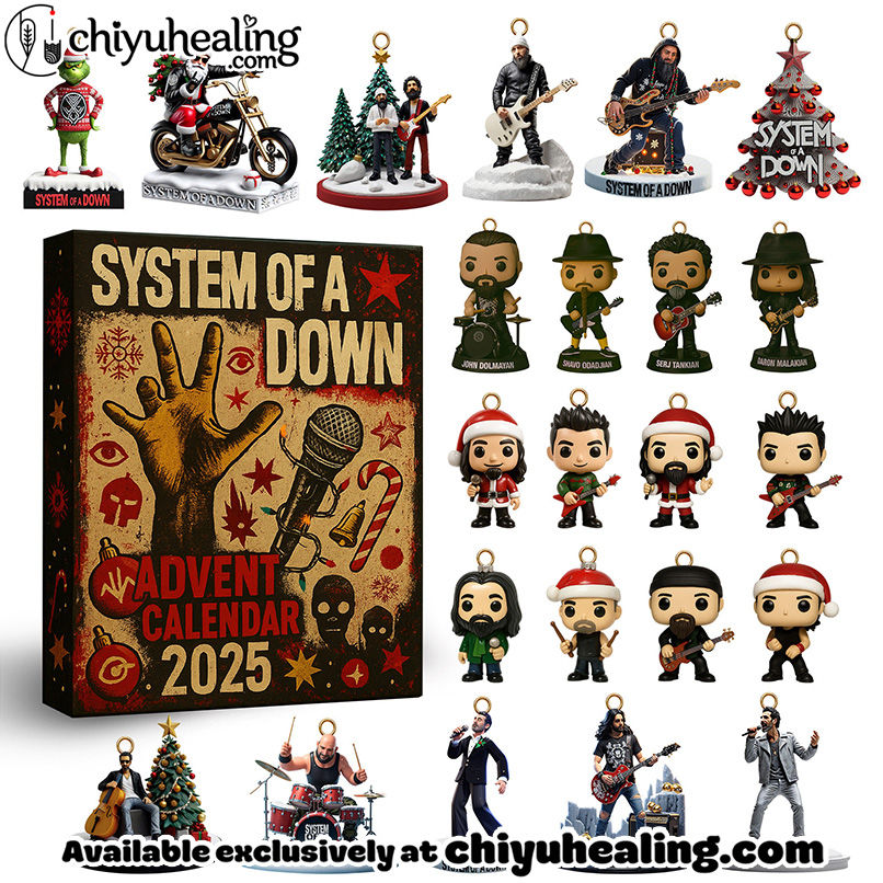 System of a Down Premium Advent Calendar 2025 CHRISTMAS GIFT, CHRISTMAS IDEA, Christmas Countdown Advent Calendar Gift Box with 24 Acrylic Ornaments System of a Down Premium Advent Calendar 2025 CHRISTMAS GIFT, CHRISTMAS IDEA, Christmas Countdown Advent Calendar Gift Box with 24 Acrylic Ornaments