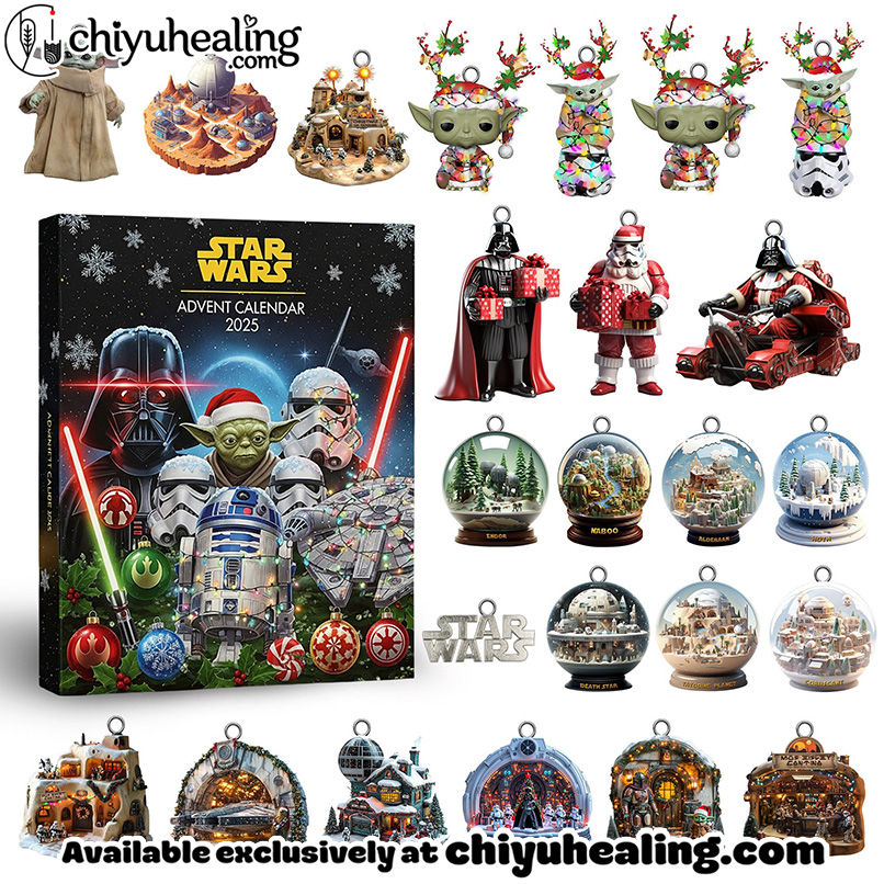 Star War Christmas Premium Advent Calendar 2025 CHRISTMAS GIFT, CHRISTMAS IDEA, Christmas Countdown Advent Calendar Gift Box with 24 Acrylic Ornaments Star War Christmas Premium Advent Calendar 2025 CHRISTMAS GIFT, CHRISTMAS IDEA, Christmas Countdown Advent Calendar Gift Box with 24 Acrylic Ornaments