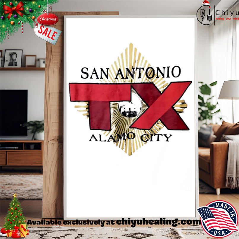 San Antonio Alamo City Texas logo shirt, Hoodie, Sweatshirt, Poster Canvas, Mug, Ornaments