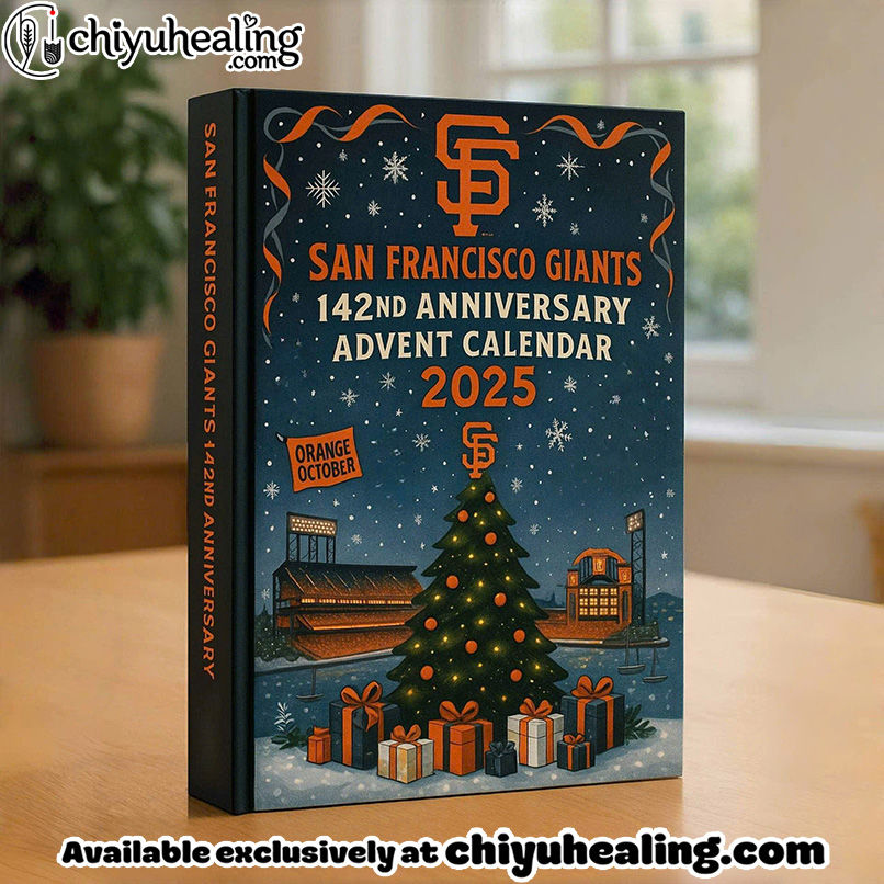 San Francisco Giants Advent Calendar, Christmas Countdown Advent Calendar Gift Box with 24 Acrylic Ornaments