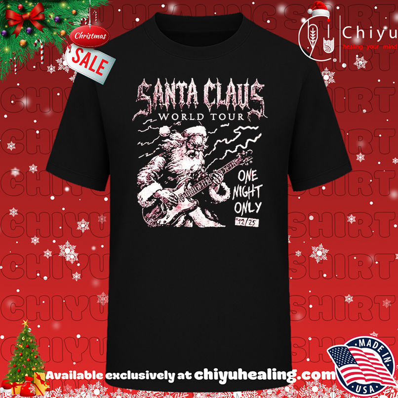 Santa Claus World Tour One Night Only Christmas T-shirt, Hoodie, Sweatshirt, Poster Canvas, Mug, Ornaments