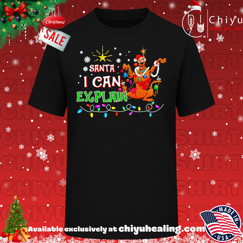 Scooby Doo Santa I Can Explain Shirt, Hoodie, Sweatshirt, Poster Canvas, Mug, Ornaments