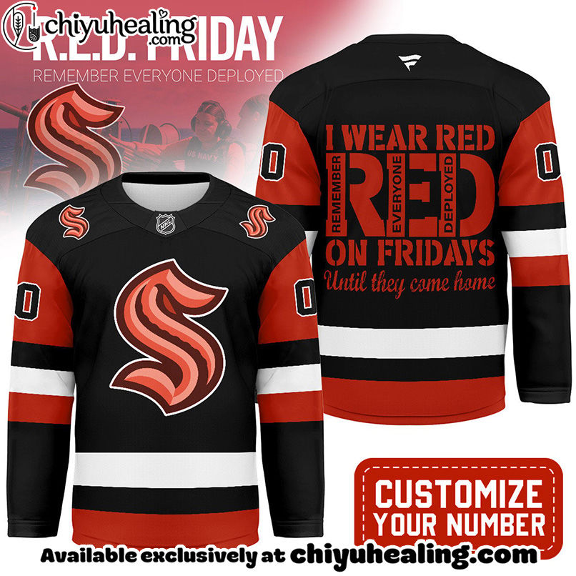 Seattle Kraken - Premium NHL Red Friday Hockey Jersey