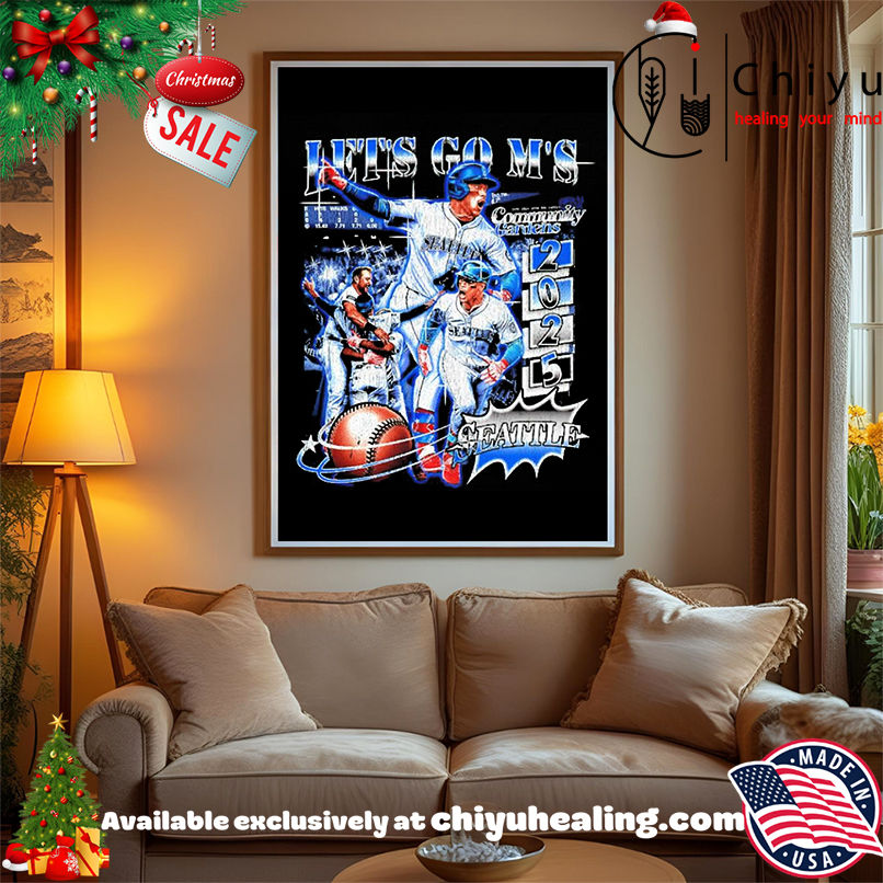 Seattle Mariners Let's Go M'S 2025 Community Gardens Vintage shirt, Hoodie, Sweatshirt, Poster Canvas, Mug, Ornaments