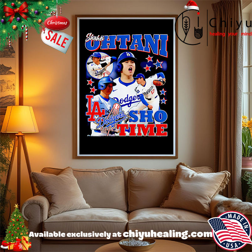 Shohei Ohtani LA Dodgers Sho Time vintage shirt, Hoodie, Sweatshirt, Poster Canvas, Mug, Ornaments
