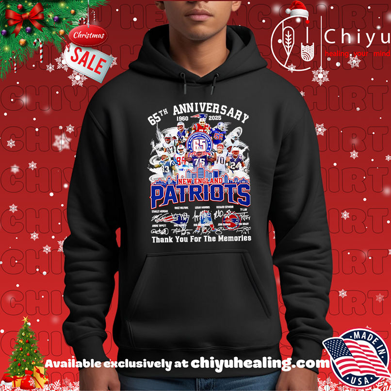Skyline 65th anniversary 1960 2025 New England Patriots thank you for the memories shirt Skyline 65th anniversary 1960 2025 New England Patriots thank you for the memories shirt