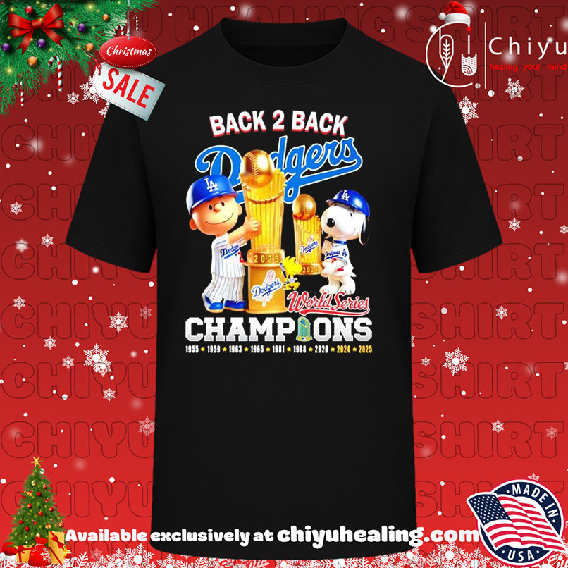 Snoopy Peanuts LA Dodgers back to back 2025 World Series Champions shirt, Hoodie, Sweatshirt, Poster Canvas, Mug, Ornaments
