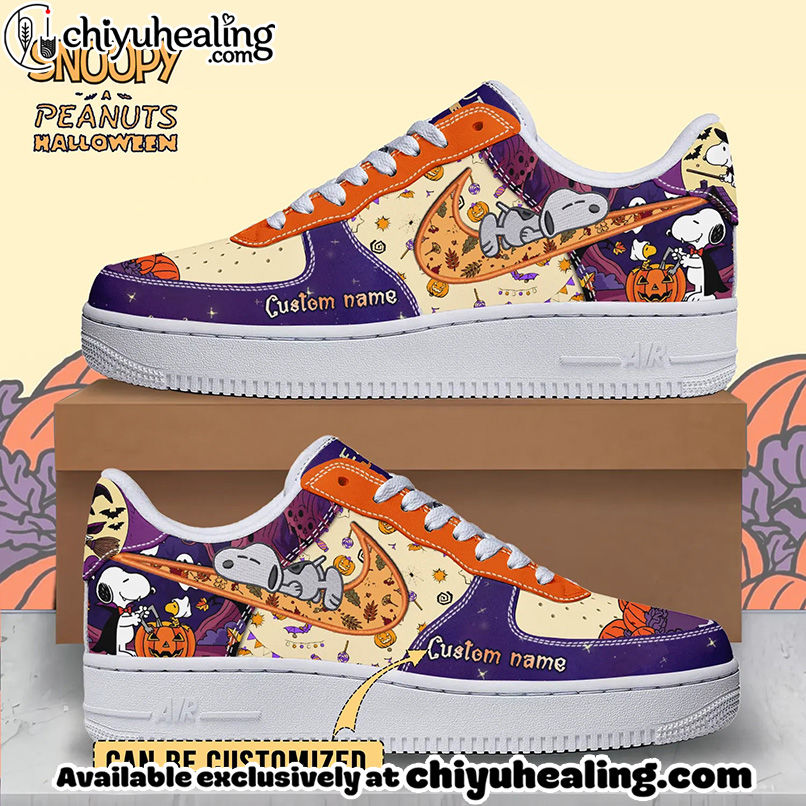 Snoopy x Halloween Air Low-Top Sneakers Shoes For Men And Women
