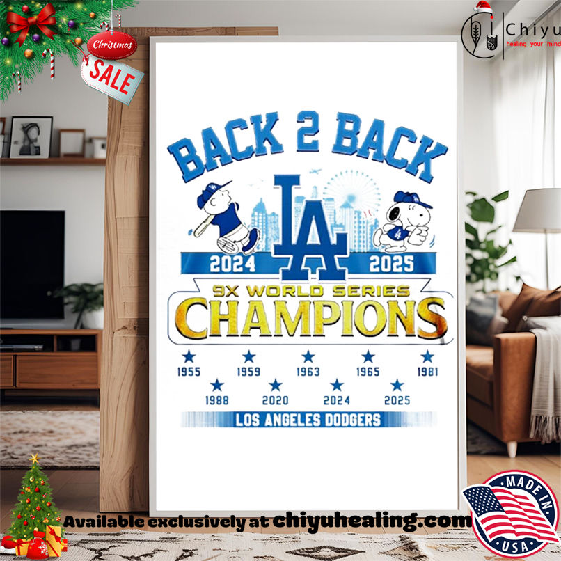 Snoopy x Los Angeles Dodgers 9x World Series Champions 2025 back to back shirt Snoopy x Los Angeles Dodgers 9x World Series Champions 2025 back to back shirt