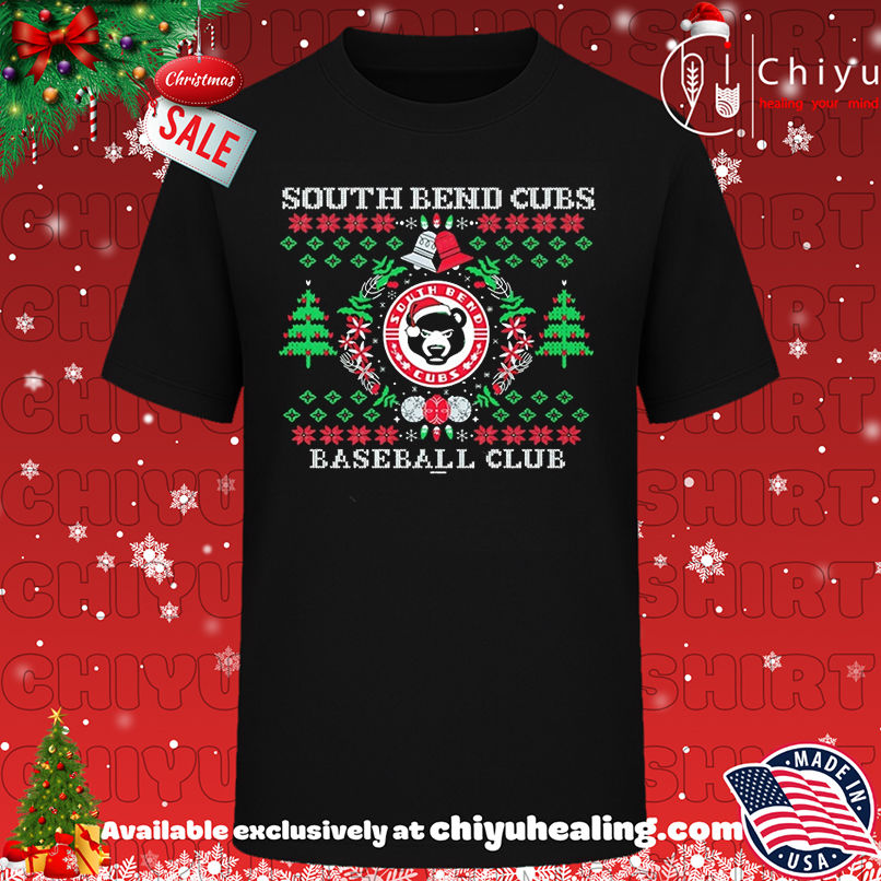 South Bend Cubs Baseball Club Wreath Christmas sweatshirt, Hoodie, Sweatshirt, Poster Canvas, Mug, Ornaments