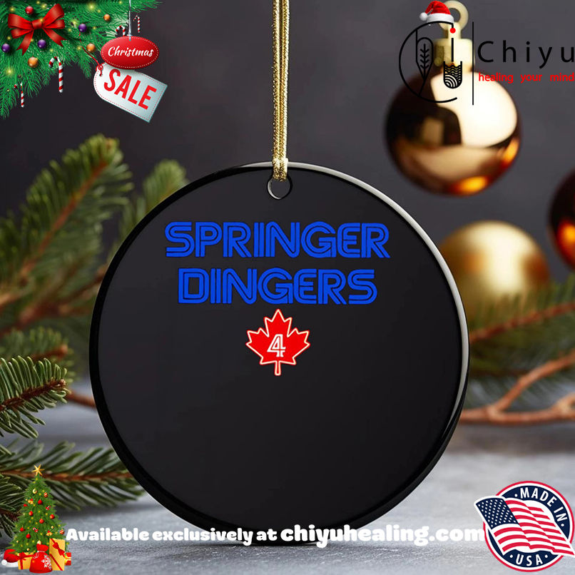 Springer Dingers 4 Toronto Baseball World Series 2025 shirt, Hoodie, Sweatshirt, Poster Canvas, Mug, Ornaments