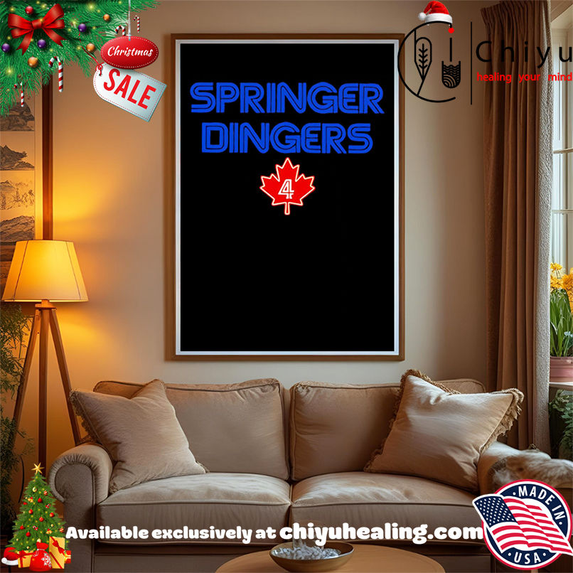 Springer Dingers 4 Toronto Baseball World Series 2025 shirt, Hoodie, Sweatshirt, Poster Canvas, Mug, Ornaments