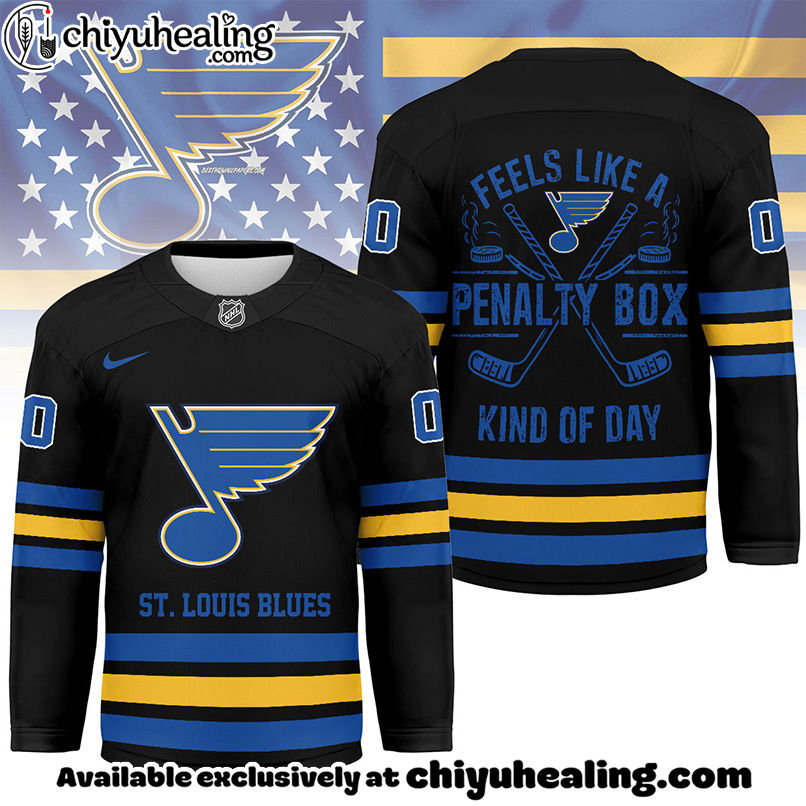 St. Louis Blues - Premium NHL Feels Like a Penalty Day Long Jersey