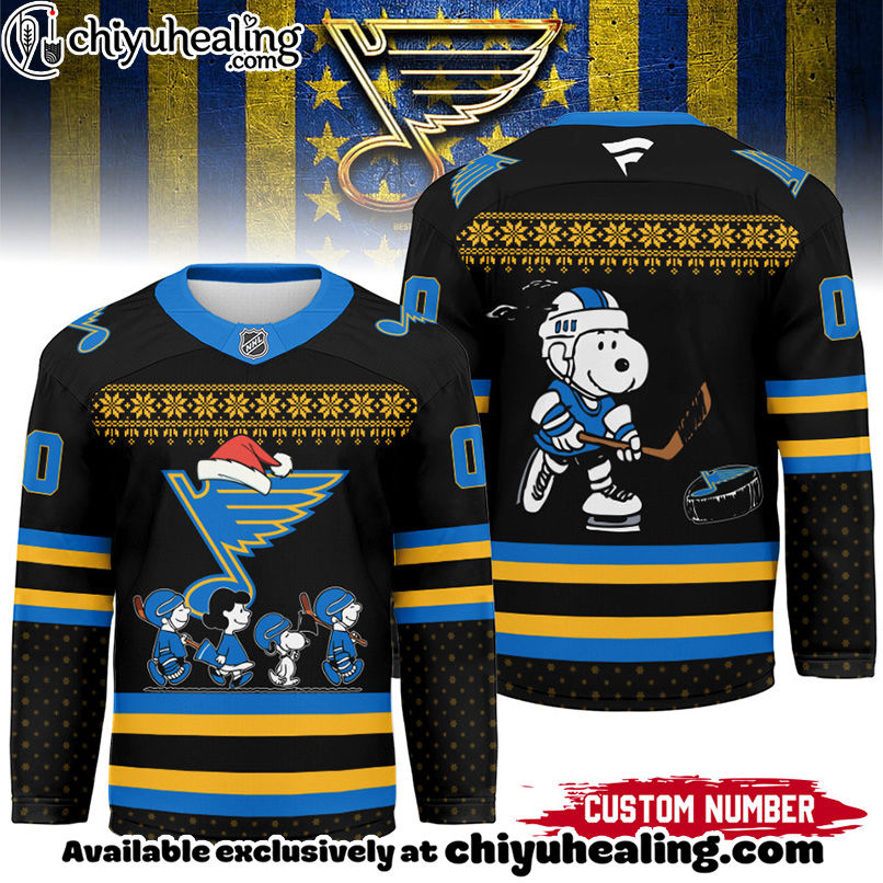 St. Louis Blues - Premium NHL Peanuts Snoopy Hockey Jersey Ver 2