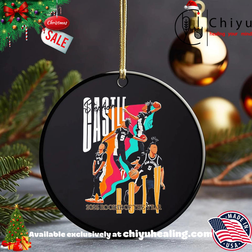 Stephon Castle Roty San Antonio Spurs 2025 Rookie of the year shirt, Hoodie, Sweatshirt, Poster Canvas, Mug, Ornaments