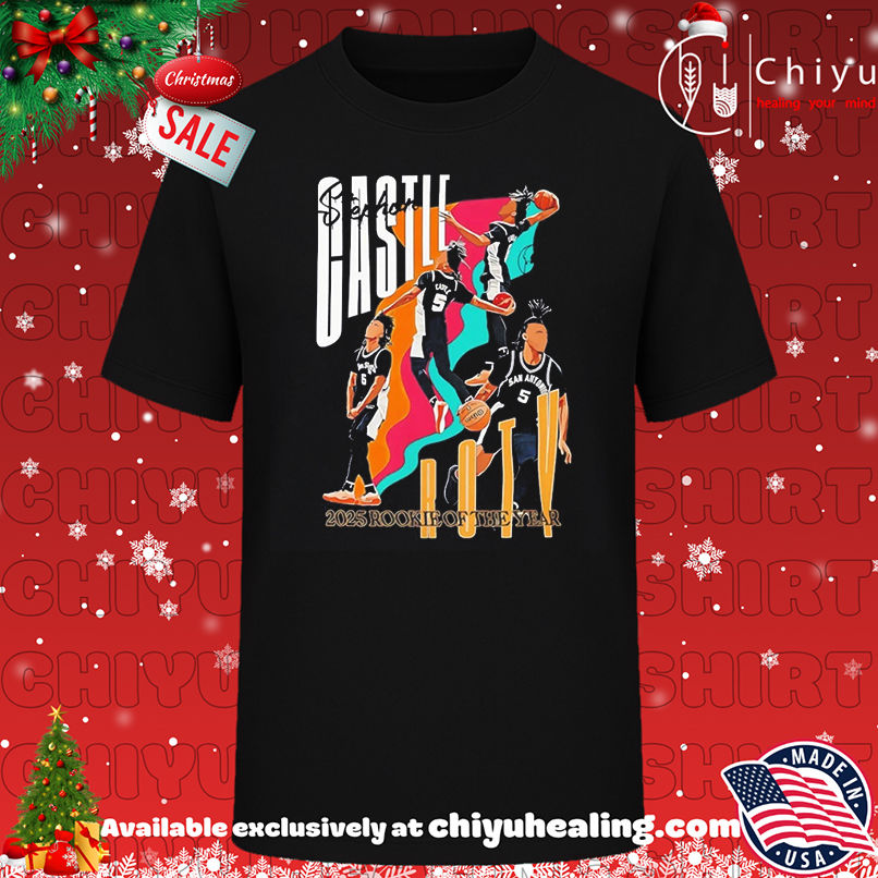 Stephon Castle Roty San Antonio Spurs 2025 Rookie of the year shirt, Hoodie, Sweatshirt, Poster Canvas, Mug, Ornaments