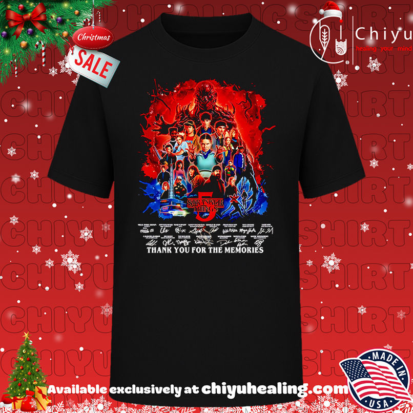 Stranger Things 5 Thank You For The Memories Shirt, Hoodie, Sweatshirt, Poster Canvas, Mug, Ornaments
