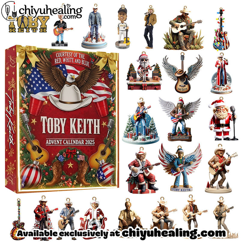 Toby Keith Premium Advent Calendar 2025 CHRISTMAS GIFT, CHRISTMAS IDEA, Christmas Countdown Advent Calendar Gift Box with 24 Acrylic Ornaments Toby Keith Premium Advent Calendar 2025 CHRISTMAS GIFT, CHRISTMAS IDEA, Christmas Countdown Advent Calendar Gift Box with 24 Acrylic Ornaments