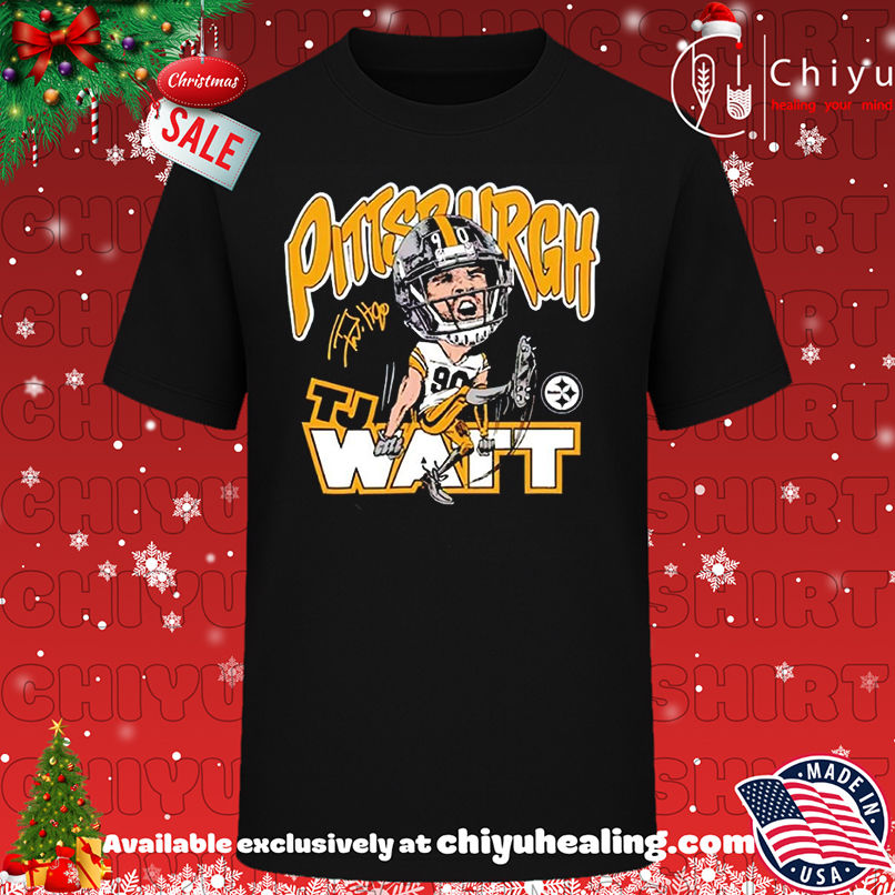 TJ Watt Pittsburgh Steelers Signature Caricature shirt, Hoodie, Sweatshirt, Poster Canvas, Mug, Ornaments