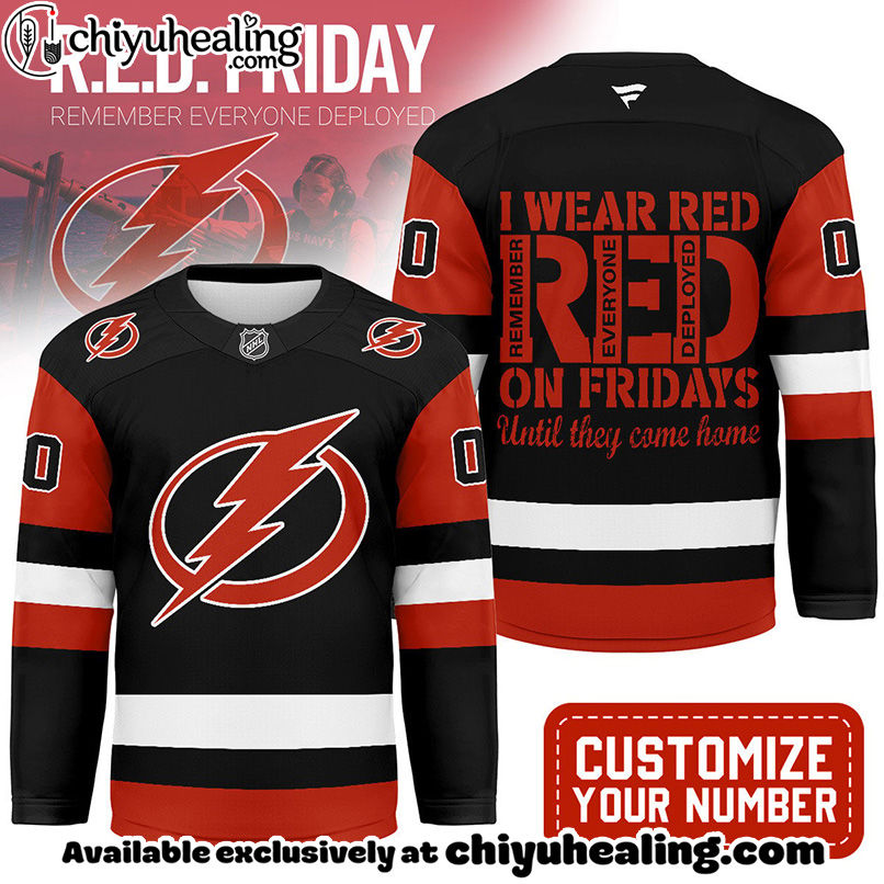 Tampa Bay Lightning - Premium NHL Red Friday Hockey Jersey