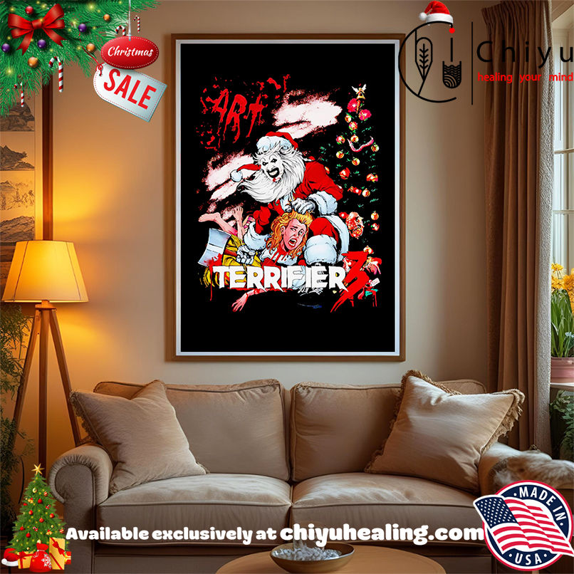 Terrifier 3 Christmas before the nightmare shirt, Hoodie, Sweatshirt, Poster Canvas, Mug, Ornaments