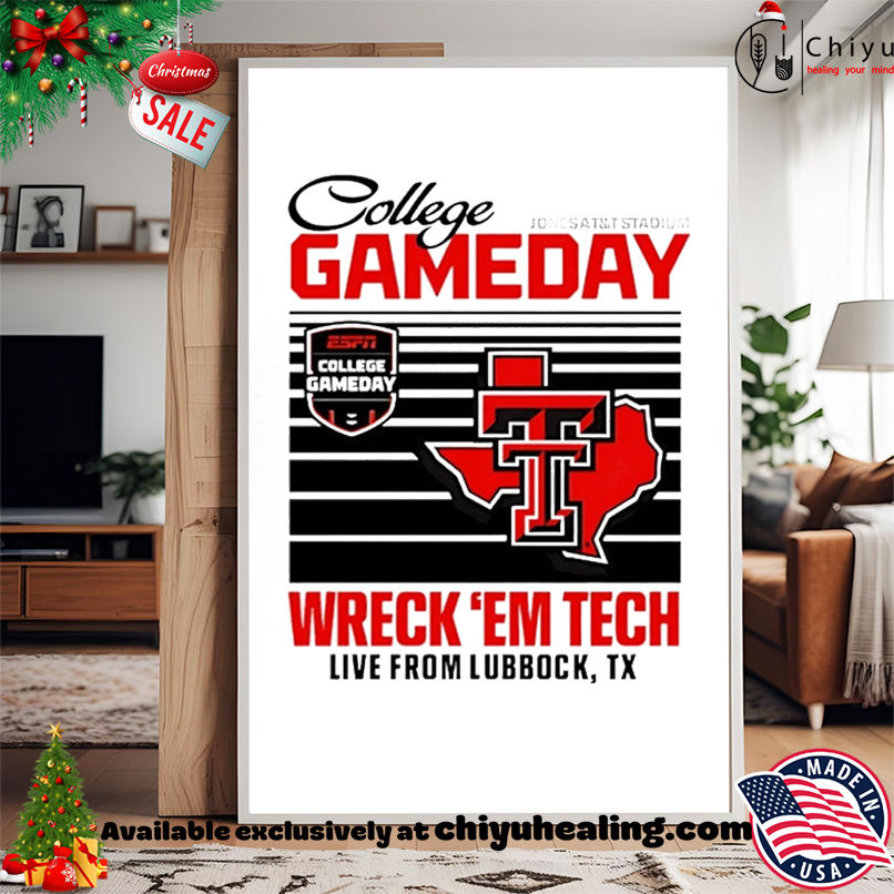 Texas Tech Red Raiders ESPN College Gameday Wreck'Em Live 2025 shirt, Hoodie, Sweatshirt, Poster Canvas, Mug, Ornaments 15 Texas Tech Red Raiders ESPN College Gameday WreckEm Live 2025 shirt Hoodie Sweatshirt Tank Top