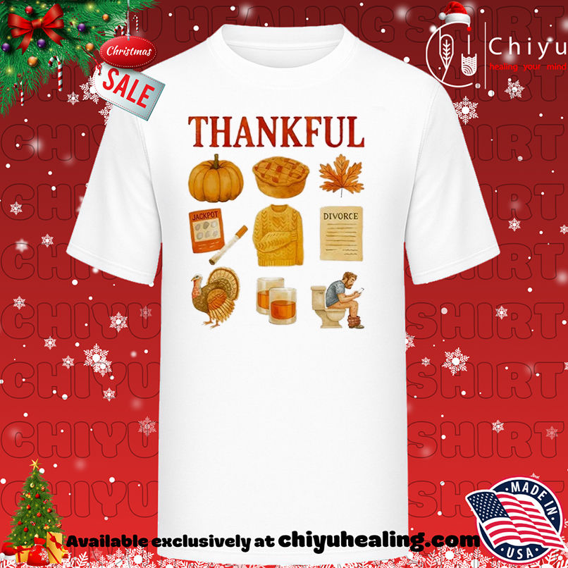 Thankful Thanksgiving Meme T-shirt, Hoodie, Sweatshirt, Poster Canvas, Mug, Ornaments
