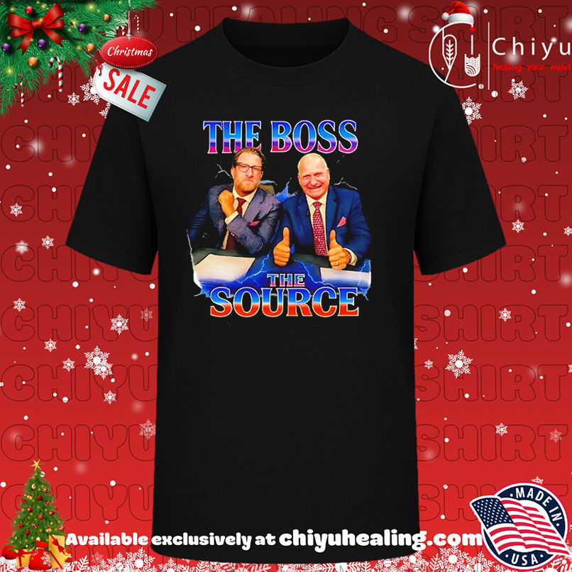 The Boss The Source Dave Portnoy and Paul Heyman shirt, Hoodie, Sweatshirt, Poster Canvas, Mug, Ornaments