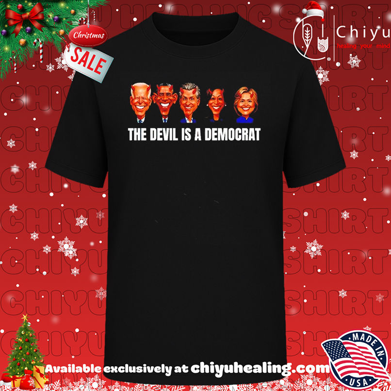 The Devils Is A Democrat Popular Politician Cartoon shirt, Hoodie, Sweatshirt, Poster Canvas, Mug, Ornaments