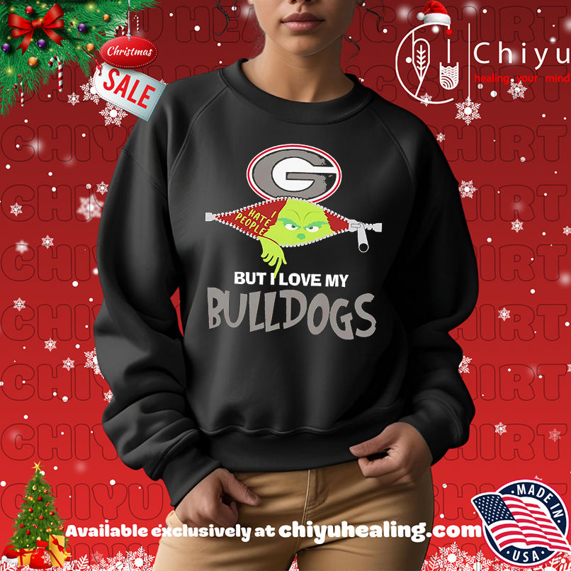 The Grinch I hate people but I love my Georgia Bulldogs shirt The Grinch I hate people but I love my Georgia Bulldogs shirt