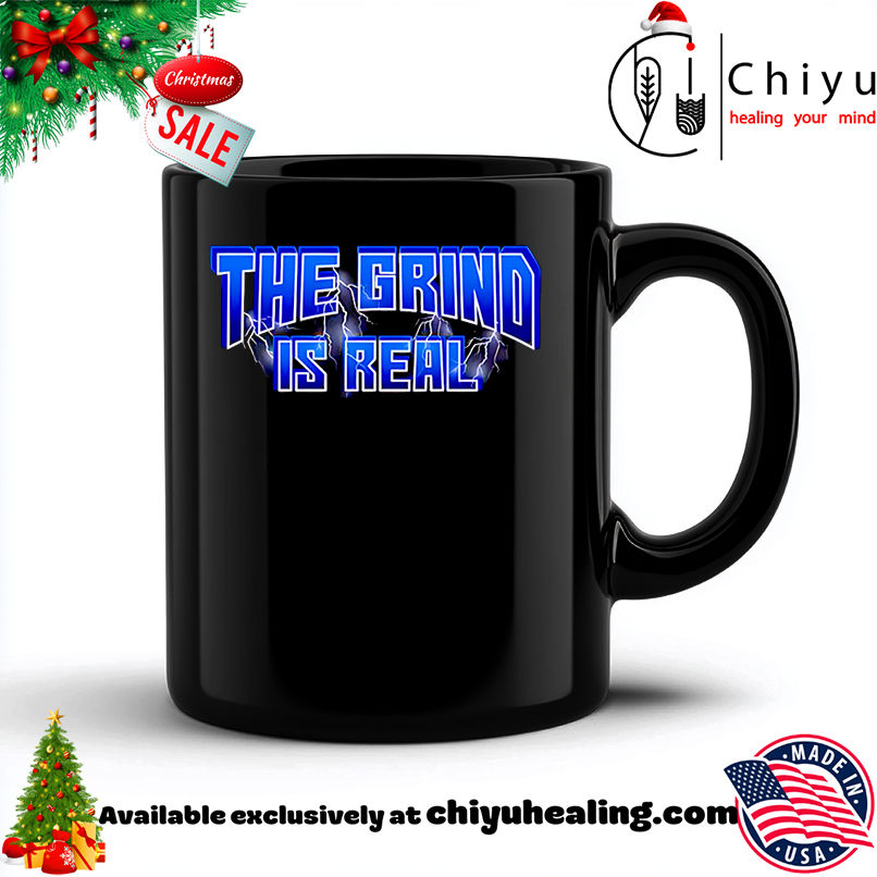 The Grind is real blue lightning shirt, Hoodie, Sweatshirt, Poster Canvas, Mug, Ornaments