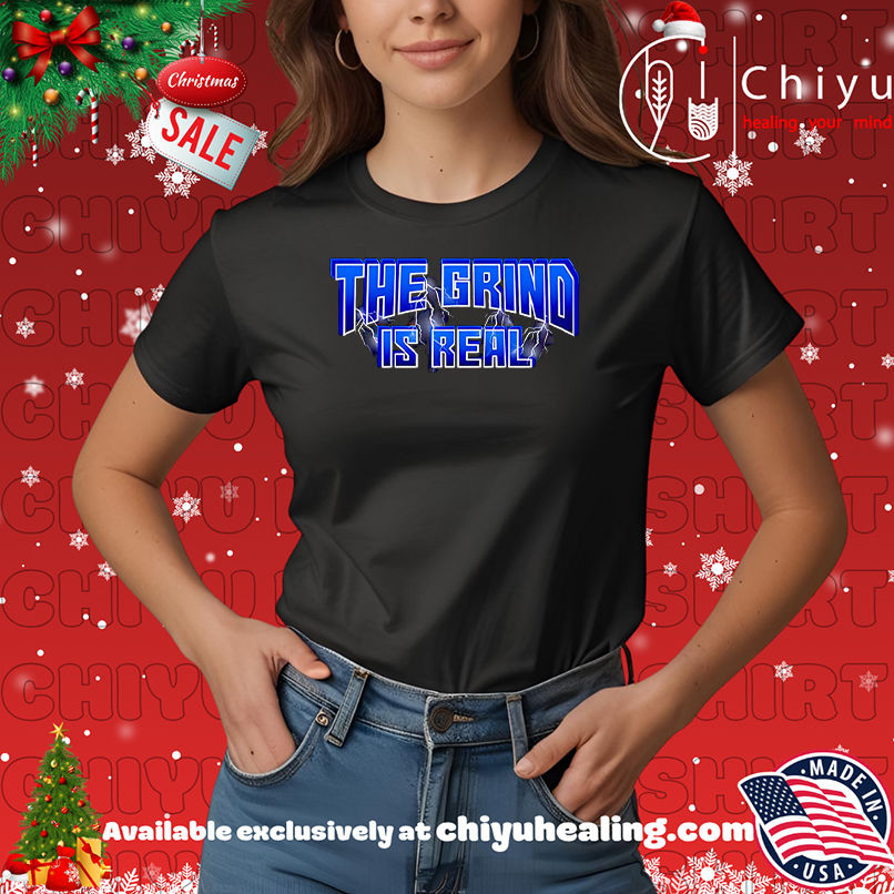 The Grind is real blue lightning shirt, Hoodie, Sweatshirt, Poster Canvas, Mug, Ornaments