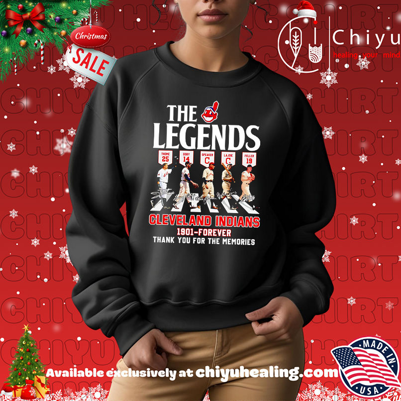 The Legends Cleveland Indians 1901 forever thank you for the memories shirt The Legends Cleveland Indians 1901 forever thank you for the memories shirt